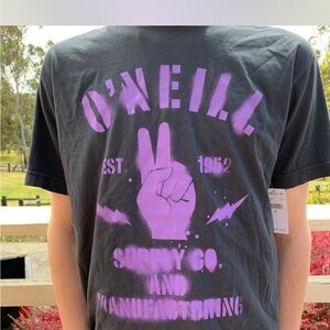 O'Neill Charcoal and Violet Tee